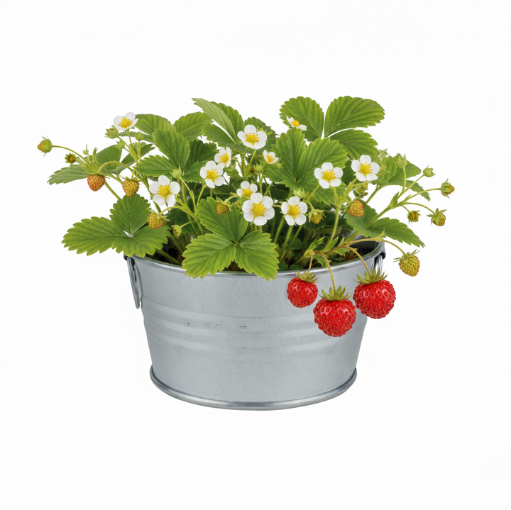 Kids Strawberry Mini Basin Grow Kit | Alpine Strawberry