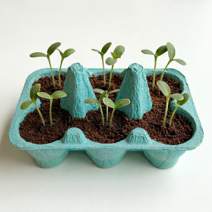 Sunflower & Daisy Grow Kit | Colorful Egg Carton (2 Pack)