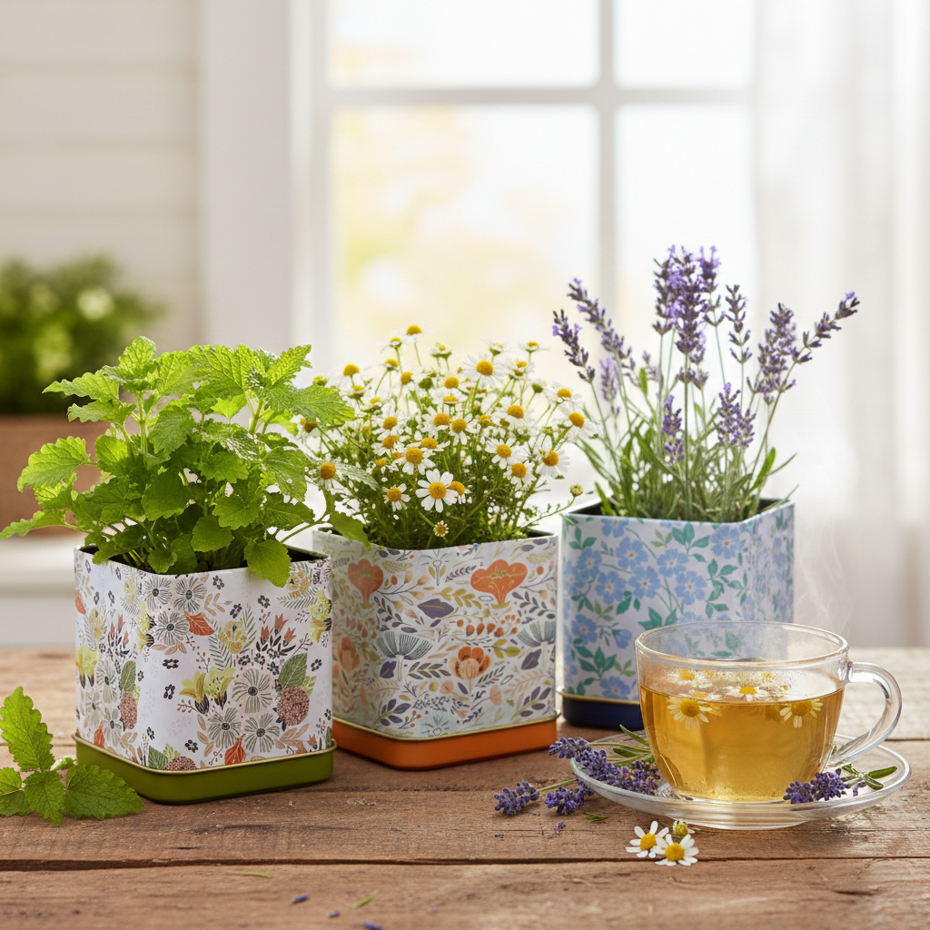 Tea Garden Grow Kit Trio | Lavender, Chamomile, Lemon Balm