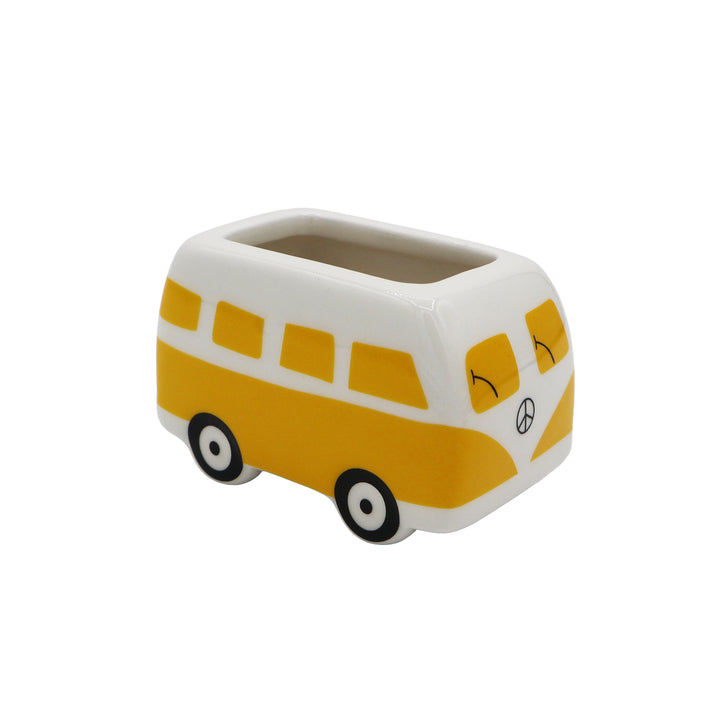 Hippie Bus Ceramic Planter Grow Kit | Set of 4 Flowers