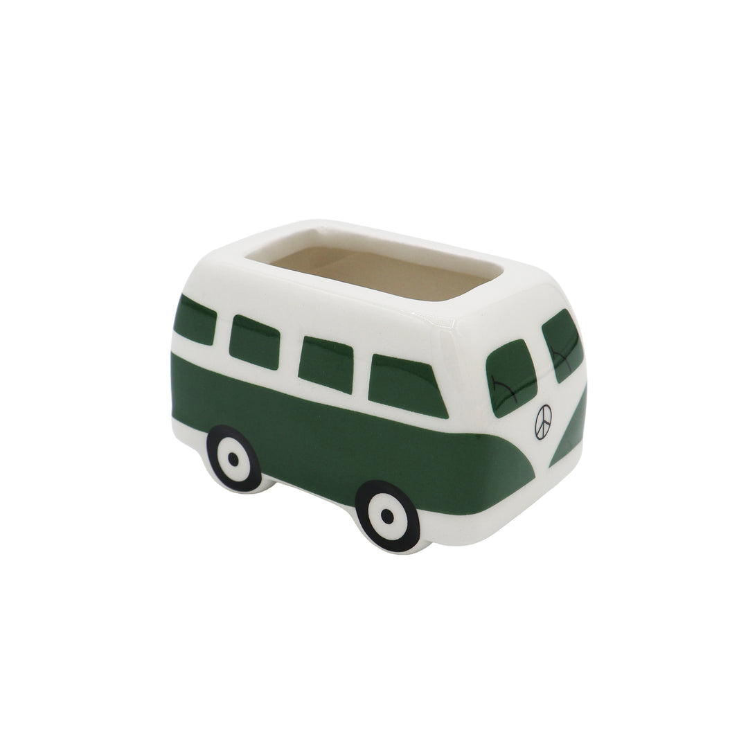 Hippie Bus Ceramic Planter Grow Kit | Set of 4 Flowers