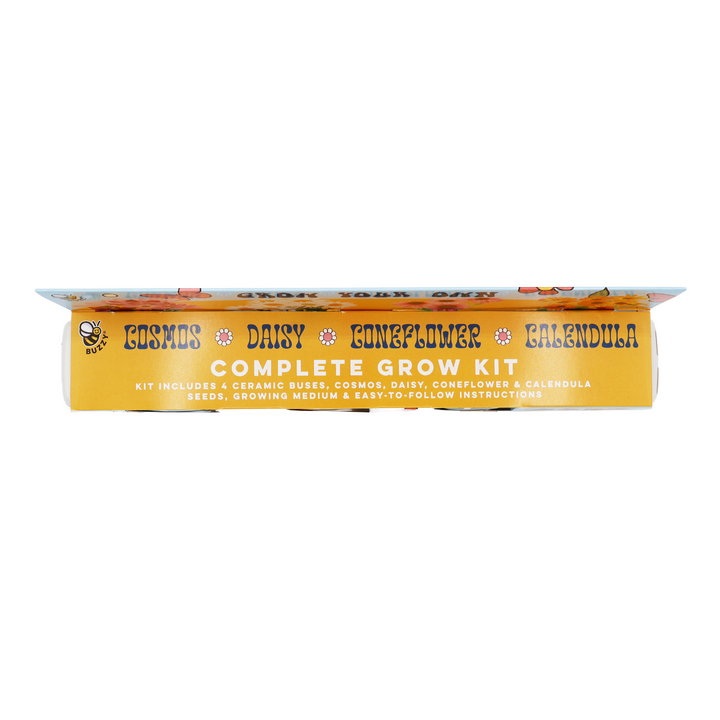 Hippie Bus Flower Grow Kit | Cosmos, Daisy, Coneflower, Calendula (Set of 4)
