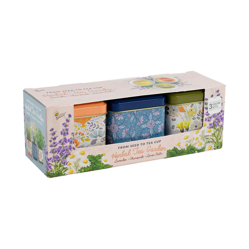 Herbal Tea Garden Grow Kit | Lavender, Chamomile, Lemon Balm