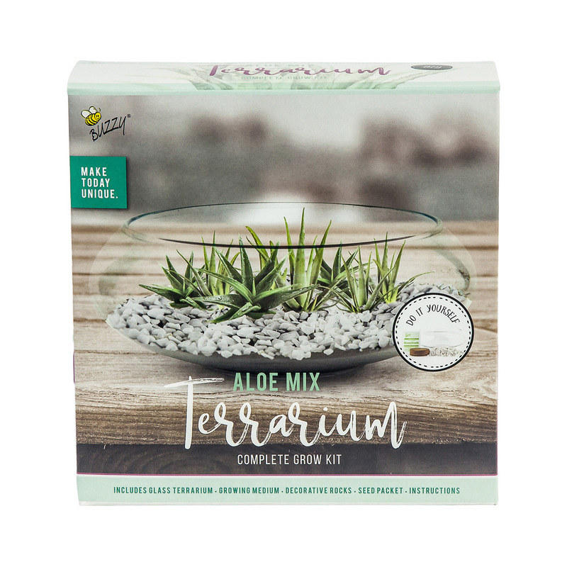 Aloe Glass Terrarium Grow Kit