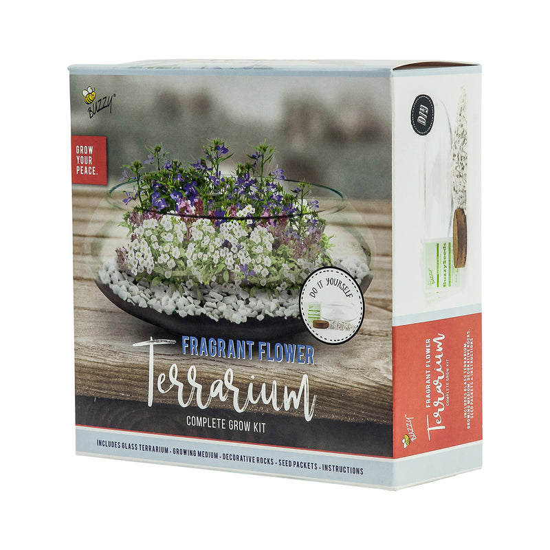 Fragrant Flower Glass Terrarium Grow Kit
